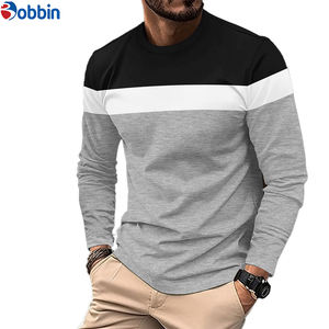 T-shirt personnalisé pour homme à logo frontal, manches courtes, col rond, automne-hiver, décontracté, 100 % coton, anti-plis, séchage rapide, respirant - Product Image 2