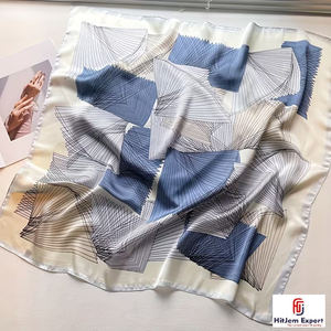 High Quality Premium Printed short <b>Scarf</b> Fabric White Label Service OEM ODM Textile Manufacturer Bali Custom Fabric Products Low - Product Image 3