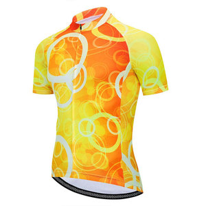Vêtements de sport 100% polyester écologiques coupe-vent grande taille maillot de cyclisme respirant séchage rapide impression par transfert thermique pour hommes - Product Image 1