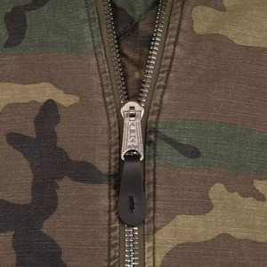 Blouson bomber camouflage pour homme, fermeture éclair sur le devant, vêtement d'extérieur décontracté, coupe classique, col rabattu, matière polyester, style automne - Product Image 2