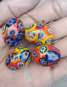 Perline in Vetro Millefiori Personalizzate a Tema Africano 16x mm in Motivi e Design Assortiti per Creazione di Gioielli e Rivendita - Product Image 5