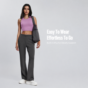 <span class=keywords><strong>Reggiseno</strong></span> Sportivo da Donna ad Alto Sostegno, Top Canotta con Spalline Incrociate, Imbottiture Rimovibili, <span class=keywords><strong>Reggiseno</strong></span> Integrato, in Nylon Spandex Doppio Spazzolato per Yoga e Pilates - Product Image 5