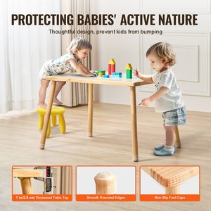 Tavolo sensoriale in legno a due lati per bambini tavolo da attività antiscivolo piedi per interni/esterni disegno regalo per studio - Product Image 6