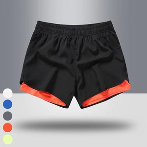 Shorts de sport pour homme à séchage rapide, taille élastique, couleur unie, pour la course et l'entraînement - Product Image 3