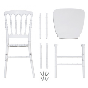 Abnehmbarer Napoleon-Stuhl für Hochzeiten Kunststoffmaterial Hotel Outdoor-Events Moderne Party-Chaise En Plastique - Product Image 3