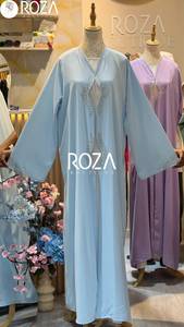 Ensemble Abaya Premium à Taille Froncée et Ornements en Cristal – Vente en Gros - Product Image 3