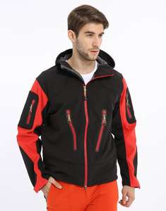 Veste tactique d'hiver à capuche en polaire personnalisée pour le camping et la randonnée, imperméable, softshell pour homme avec OEM - Product Image 2