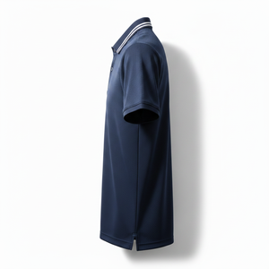 Chemises personnalisées pour hommes et femmes, en tricot uni 100% coton, anti-rides, manches courtes, avec logo personnalisé - Product Image 5