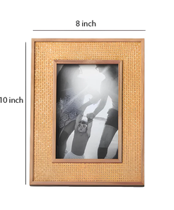 Cadre photo artisanal en os incrusté, écologique, personnalisable, poli, pour décoration de bureau à domicile, idéal pour offrir - Product Image 4