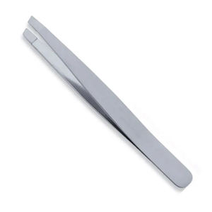 Pinzas de Acero con Alto Contenido de Carbono con Punta Inclinada - Pinzas Profesionales para Cejas, Eliminación de Vello Encarnado y Puntos Negros, Ligeras - Product Image 5
