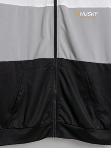 Sudadera con Capucha y Cierre de Cremallera HUSKY para Hombre, Corte Regular, Transpirable, Tejido de Poliéster, Deportiva, Invierno, Secado Rápido - Product Image 6
