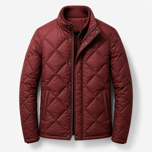 High Street Canvas <b>Waterproof</b> Hooded Turn-down Collar <b>Warm</b> Comfortable High Quality Men's Winter Bomber Puffer <b>Jacket</b> - Product Image 6