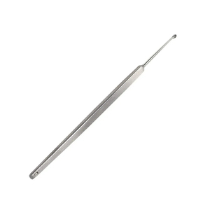 3mm Single Ended Dermal Curette Stainless Steel Straight Sharp Otology ENT Ear Surgical Instrument <b>Precision</b> <b>Tool</b> - Product Image 2