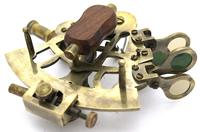 Sextant coulissant en laiton plaqué or, instrument de navigation marine, boussole vintage, outil pour bateau, yacht, décoration de quai de marina