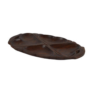 Plateaux de service en bois de style industriel avec finition polie et design naturel - Product Image 3