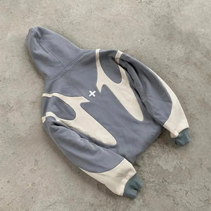 Sudadera con capucha y cremallera personalizada Dream para hombre, estilo oversize, de punto, streetwear, 100% algodón, vintage, con forro, holgada, estilo otoñal - Product Image 3