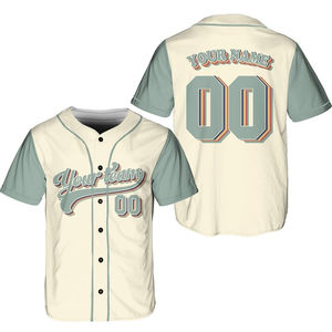 Camiseta de béisbol de malla personalizada, impresa o bordada, uniforme de béisbol. - Product Image 4