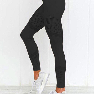 Ensemble 2 pièces de leggings de yoga Bnice en dentelle unie pour femme, taille haute, sans couture, effet push-up, pour fitness et entraînement - Product Image 2