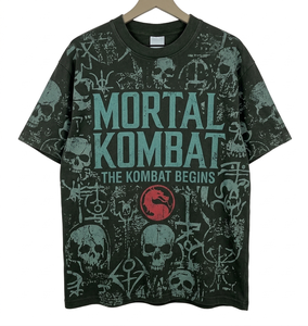 T-shirt Homme Vintage Rouge en Coton à Col Rond et Manches Raglan Courtes, Imprimé Lettres, Tendance, Coupe Ample Oversize, Couleurs Résistantes - Product Image 1