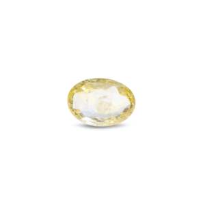 Saphir Jaune Naturel 3 Carats Pierre Précieuse Non Montée Coupe Ovale pour Bijoux Fins - Product Image 1