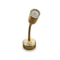 Lampe de lecture LED 12V à intensité variable pour camping-car, lampe murale flexible à col de cygne, éclairage intérieur de chevet pour camping-car, caravane, bateau