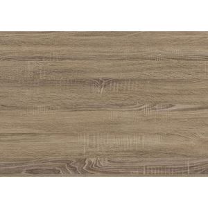 Scrivania per Computer Contemporanea da 42 Pollici per Ufficio Domestico con Cassetti di Stoccaggio Sinistro e Destro, Laminato Marrone e Metallo Nero - Product Image 1