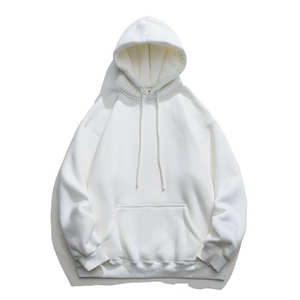 Sweat-shirt à capuche carré surdimensionné pour homme, style streetwear, couleur unie, logo personnalisé, tricoté pour l'automne - Product Image 6