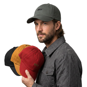 Casquette de baseball unisexe en coton imperméable pour l'extérieur, décontractée, ajustable, respirante, toutes saisons, pour adultes, 56-58 cm, gris, moutarde, marine - Product Image 3