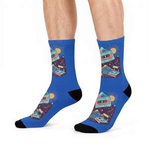 Chaussettes de sport pour hommes, respirantes, extensibles, chaussettes de sport décontractées, chaussettes de sport et d'entraînement, vente en gros, fabricant OEM ODM - Product Image 4