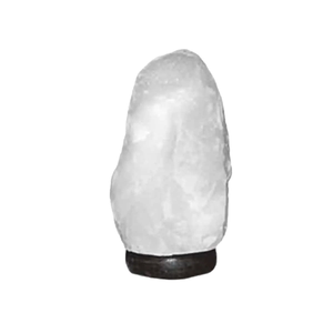 Lámpara de Cristal de Sal del Himalaya Blanca Auténtica, Luz Nocturna de Roca Natural para Aliviar el Estrés, Iluminación Ambiental Relajante, Regalo Decorativo para el Hogar - Product Image 6