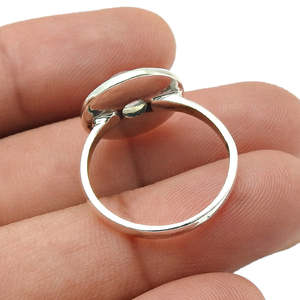 Bague tendance en argent sterling 925 avec pierre précieuse labradorite, style bohème fait main, cadeau idéal pour filles et femmes - Product Image 3