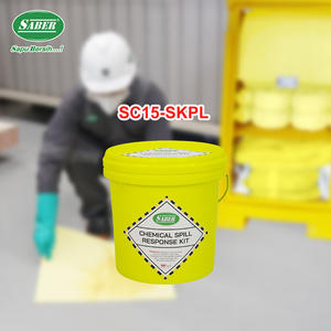 Kit de Derrame Químico de 15L con Cubeta – Control de Derrames de Ácidos y Químicos - Product Image 1