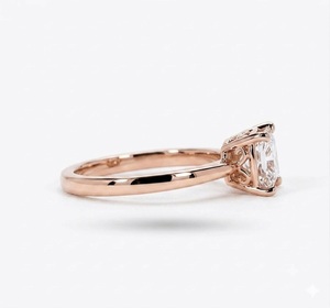 Anillos de Moda de Diamantes Cultivados en Laboratorio con Corte Princesa, de Platino 950, Certificados por IGI, VVS2, Color E, 2CT, 7mm, Joyería Fina de Lujo Elegante - Product Image 5