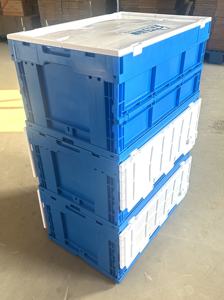 <span class=keywords><strong>ลัง</strong></span>พลาสติกพับได้ขนาด 600x400x300 มม. พร้อมฝาปิด แบบซ้อนเก็บได้ สำหรับจัดเก็บและขนส่ง ความจุ 57 ลิตร กล่องพลาสติก - Product Image 6