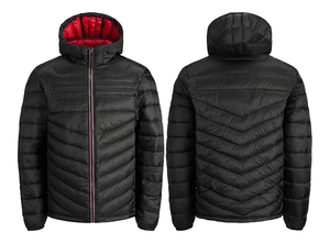 Blouson matelassé personnalisé pour homme à manches longues, coupe-vent d'hiver de haute qualité, écologique, respirant, rembourrage en poly, décontracté - Product Image 6
