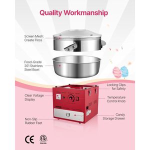 Macchina per zucchero filato 1000W per uso domestico e per feste - Product Image 5