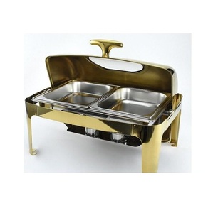 Recipiente Metálico para Calentar Comida de Gran Capacidad, Ideal para Servir Comida Caliente en Eventos, Bufés y Funciones, con Estructura Resistente y Fácil Manejo - Product Image 3