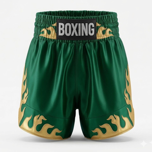 Wholesale Customized <b>Men's</b> Boxing <b>Trunks</b> 100% Polyester Sublimation Print Fight Shorts Professional MMA Kickboxing Shorts - Product Image 3