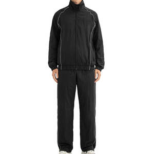 Street Wear Zip up <b>Wind</b> <b>Breaker</b> Tracksuit Heavy Weight Reflective Stripe Sublimation <b>Wind</b> <b>Breaker</b> Nylon Tracksuit for Men's - Product Image 6