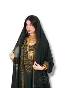 ชุดเดรสยาว 2 ชิ้น แบรนด์ AWAIS HOUSE สำหรับผู้หญิงมุสลิม ดีไซน์เรียบหรู ผ้าชีฟองสีพื้น ทรงเอไลน์ ยาวคลุมเท้า ผลิตจากโพลีเอสเตอร์ 100% ประดับด้วยลูกปัด ขายส่ง - Product Image 5