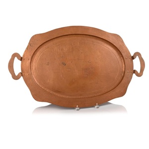 Elegant Home Decorative <b>Copper</b> Tray Finished <b>Copper</b> Durable Premium Quality <b>Table</b> Decoration Item At Good Price - Product Image 4