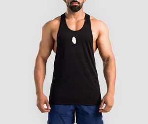 เสื้อยืดออกกำลังกายผู้ชายแบบสั่งทำพิเศษ เนื้อผ้ายืดหยุ่นสูง แห้งเร็ว ไม่มีแขน เหมาะสำหรับวิ่งและออกกำลังกายในยิม - Product Image 4