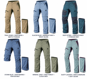 Pantalones de Senderismo Convertibles y Desmontables para Hombre, Ropa de Senderismo |   Verde Caqui Seis Variaciones de Color |   Fabricante OEM ODM | - Product Image 5