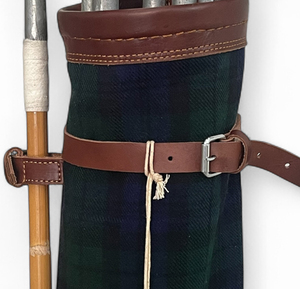 Sac de golf en cuir pleine fleur fait main, style vintage, sac de transport en cuir et tissu flanelle, sacs de golf en cuir Polo - Product Image 6