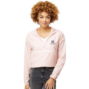 Women's Lightweight Crop Jacket Windbreaker Water Resistant Hooded Coat Fashion Outdoor Wear OEM ODM Manufacturer - Product Image 1