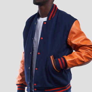 Vestes pour hommes sur mesure avec logo personnalisé, taille plus, style varsity vintage pour hommes - Product Image 2