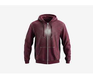 Fabricant de sweats à capuche en polaire de haute qualité avec fermeture éclair intégrale, vêtements d'hiver tendance pour hommes, femmes et jeunes, veste à capuche pour l'entraînement, vêtements de sport - Product Image 5