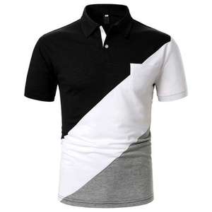 Nouveau design unisexe, polo de golf brodé/imprimé, haute qualité, t-shirt polo en coton uni pour homme - Product Image 2