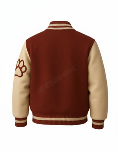 Blouson universitaire de baseball pour homme, personnalisé, imperméable, respirant, à capuche, en laine, style sportswear, streetwear, décontracté, à fermeture frontale - Product Image 3