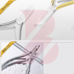 Professional Stainless Steel Product Cuticle Nippers, High Carbon Precision Nail Nipper for Manicure & Pedicure <b>Tools</b> - Product Image 4